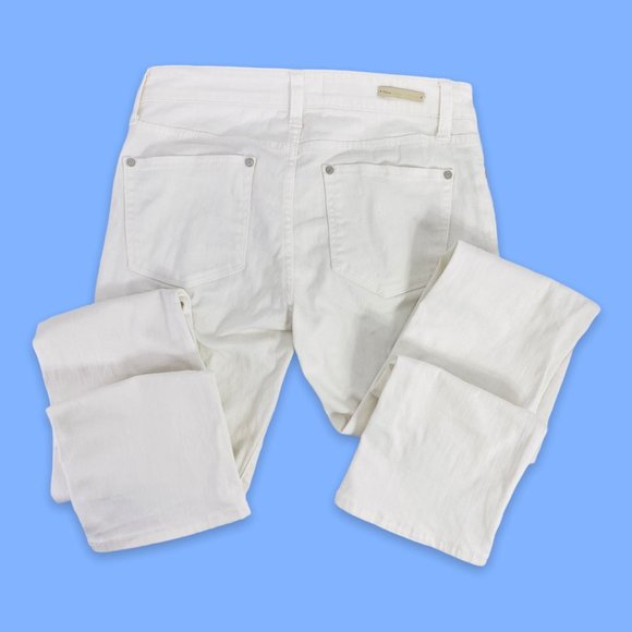 Pilcro and the Letterpress Parallel White Jeans - Picture 3 of 11